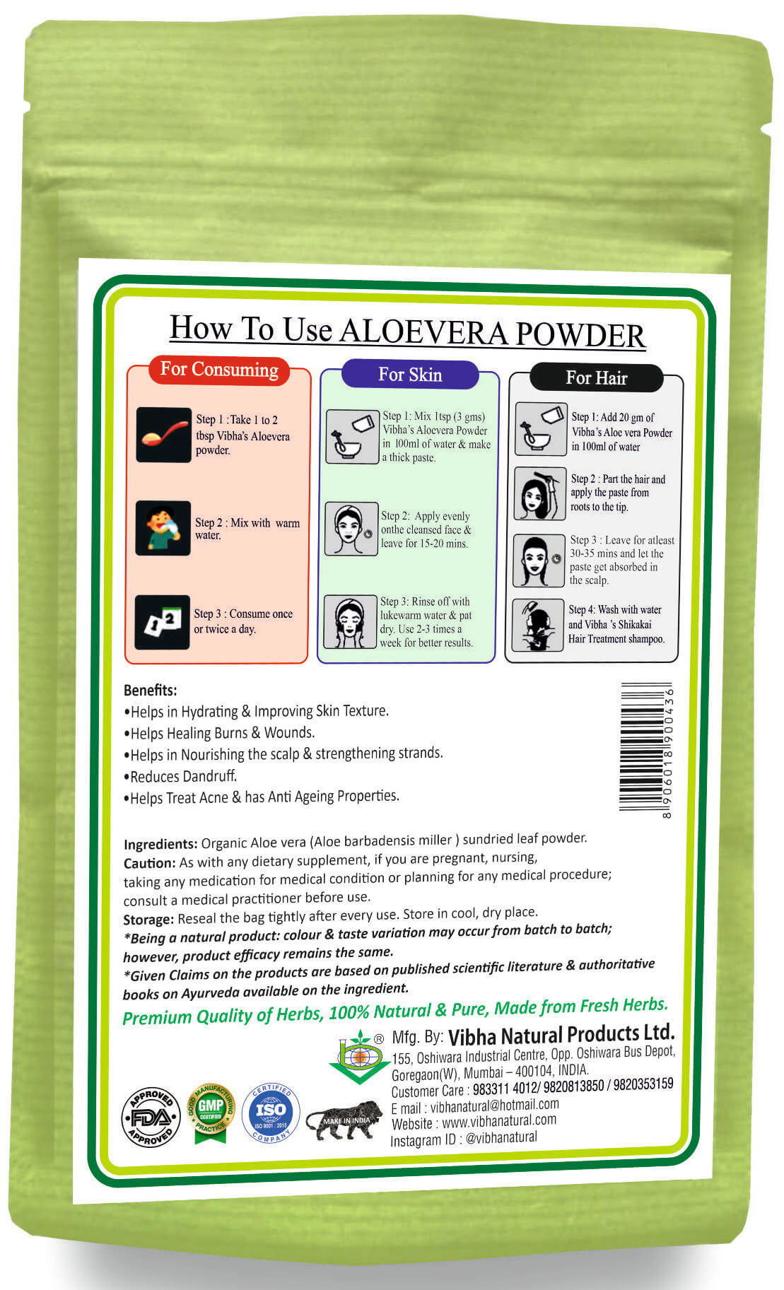 Aloe Vera Powder